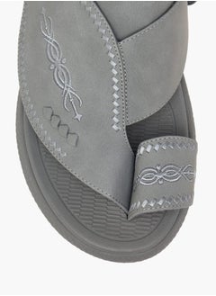 Le Confort Men Embroidered Slip-On Arabic Sandals  - Image 3