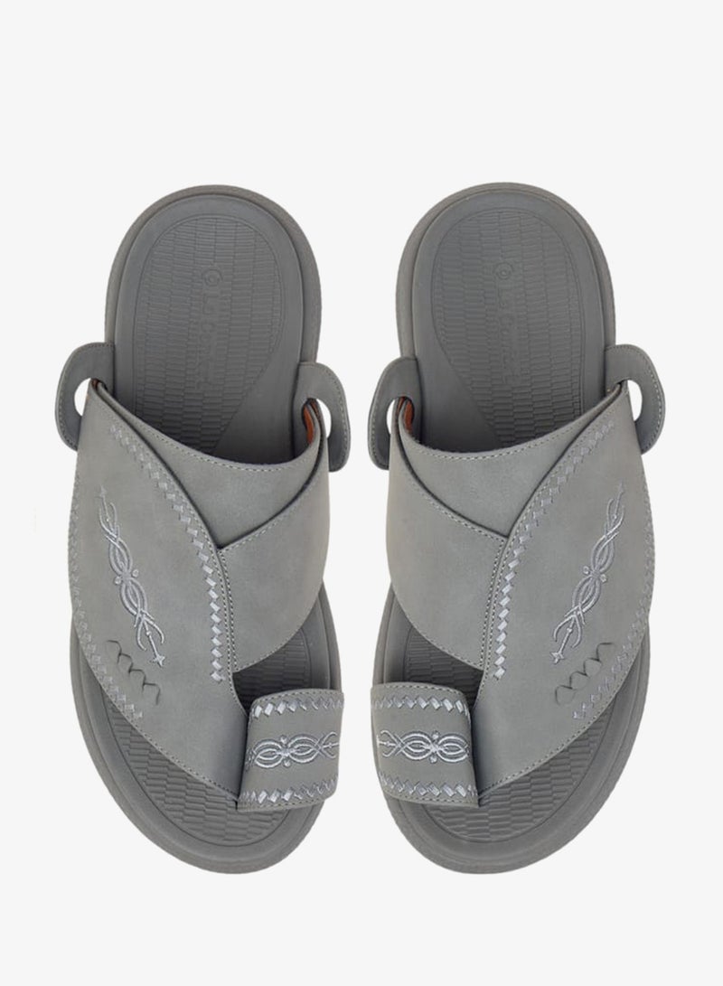 Le Confort Men Embroidered Slip-On Arabic Sandals Ramadan Collection - Image 2