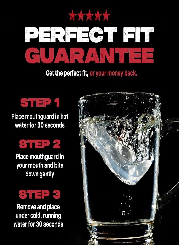 SAFEJAWZ Intro Series Gum Shield Mouth Guard (Junior (Up to 11 years), Black) - Image 3