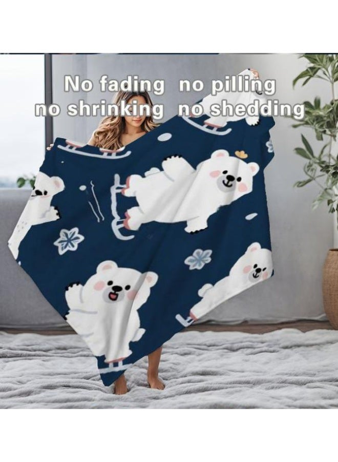 عام بطانية رقيقة من الفانيلا الكرتونية للأطفال والرضع (دافئة ومريحة، ومناسبة للنوم والألعاب) 70 سم * 100 سم - Image 5