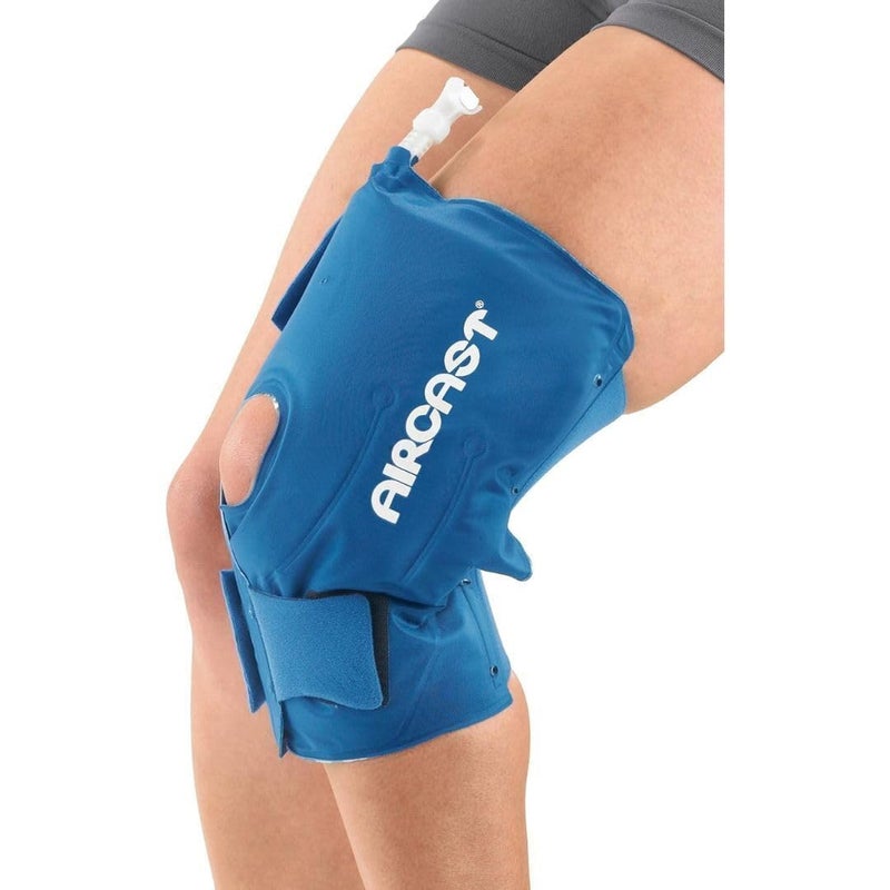 Aircast Cold Therapy Universal Fit Knee Cryo and Cuff with Gravity-Fed Non-Motorized Cooler for Maximum Cryotherapy (Blue, Medium) - Image 2