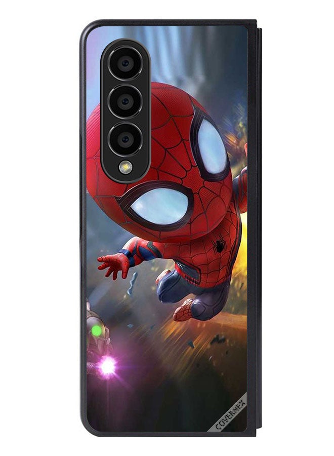 Covernex Protective Case Cover For Samsung Galaxy Z Fold 4 Spiderman In Action - Image 1