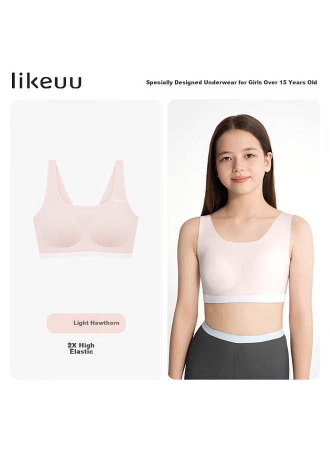 Like Uu, Teenage Girls' Underwear For Middle And High School Students, One-size Three-stage Girls' Puberty Bra, Children's Underwear - Image 3