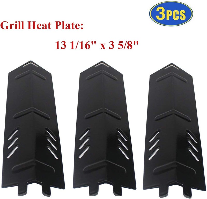 Criditpid BBQ-Element Grill Heat Plate Replacement Parts for Backyard Grill BY13-101-001-11, BY14-101-001-01, BY16-101-002-05, GBC1429W, Porcelain Steel Heat Tent Burner Cover for Uniflame GBC1329W. - Image 2