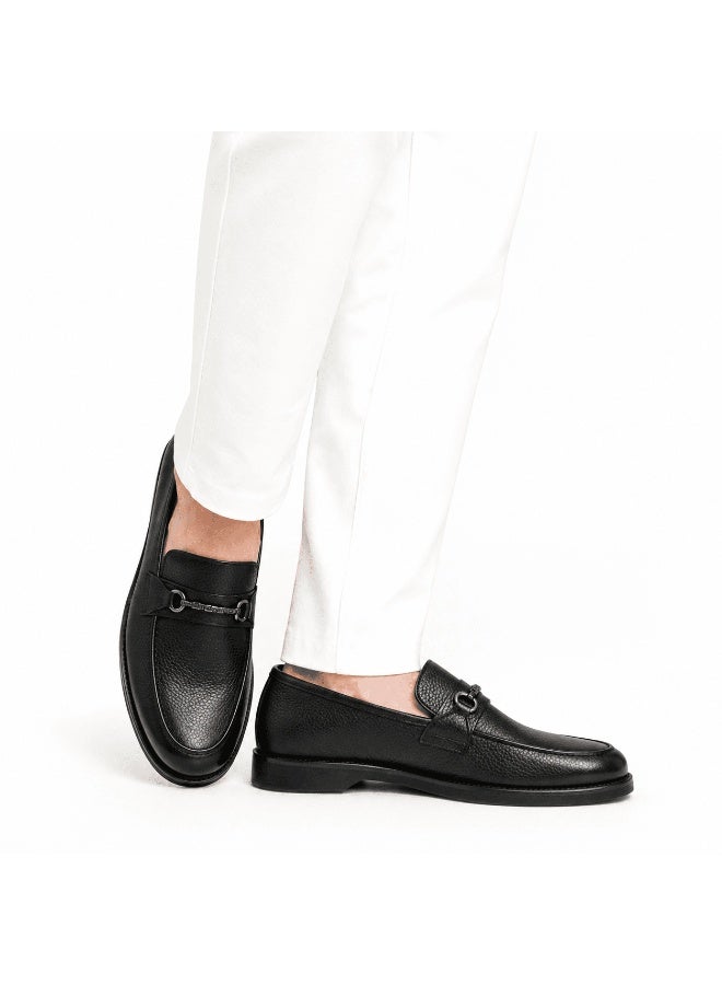 Men's Classic Slip-On Loafer - Genuine Leather, Stylish Metal Accessories, Comfortable Sole and Durable Flexible Base - Image 2