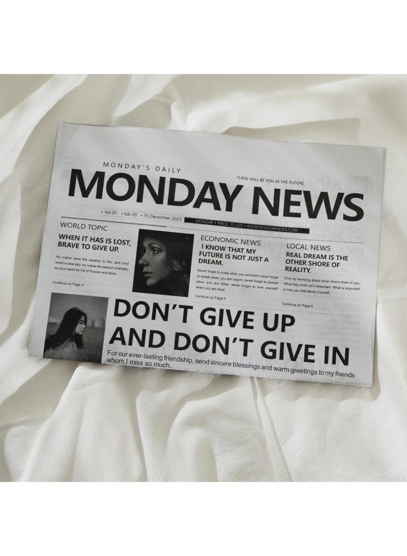 حياة كومفورت صحيفة انجليزية صور الدعائم الأزياء والملابس والزينة المنزلية والمواد الغذائية التصوير الفوتوغرافي الدعائم الخلفية الزهور ورق التغليف الديكور الغلاف الجوي ورق جرائد مزخرف للديكور - Image 4