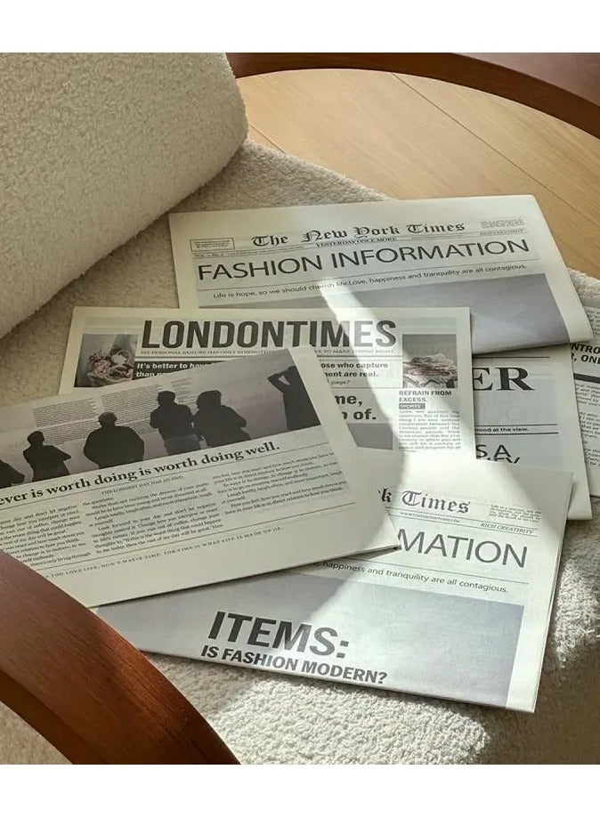 حياة كومفورت صحيفة انجليزية صور الدعائم الأزياء والملابس والزينة المنزلية والمواد الغذائية التصوير الفوتوغرافي الدعائم الخلفية الزهور ورق التغليف الديكور الغلاف الجوي ورق جرائد مزخرف للديكور - Image 3