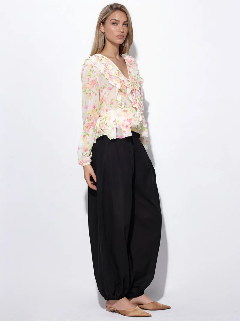 بوسيم BUSEM Elastic Waist Balloon Pants