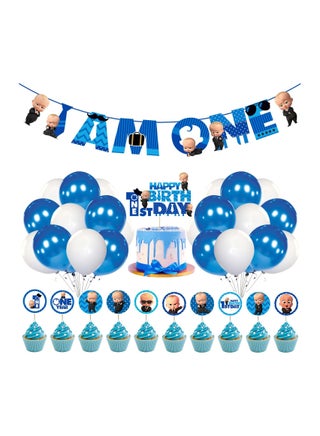Baby Boss 1st Birthday Party Supplies, Boss Baby Birthday for Boys with Happy Birthday Banner Cake Topper Cupcake Toppers Balloons(Pack of 37) - pzsku/Z34219112074691729980Z/45/_/1732866571/870dce9e-286d-485d-8995-4c9b4f78d8ba