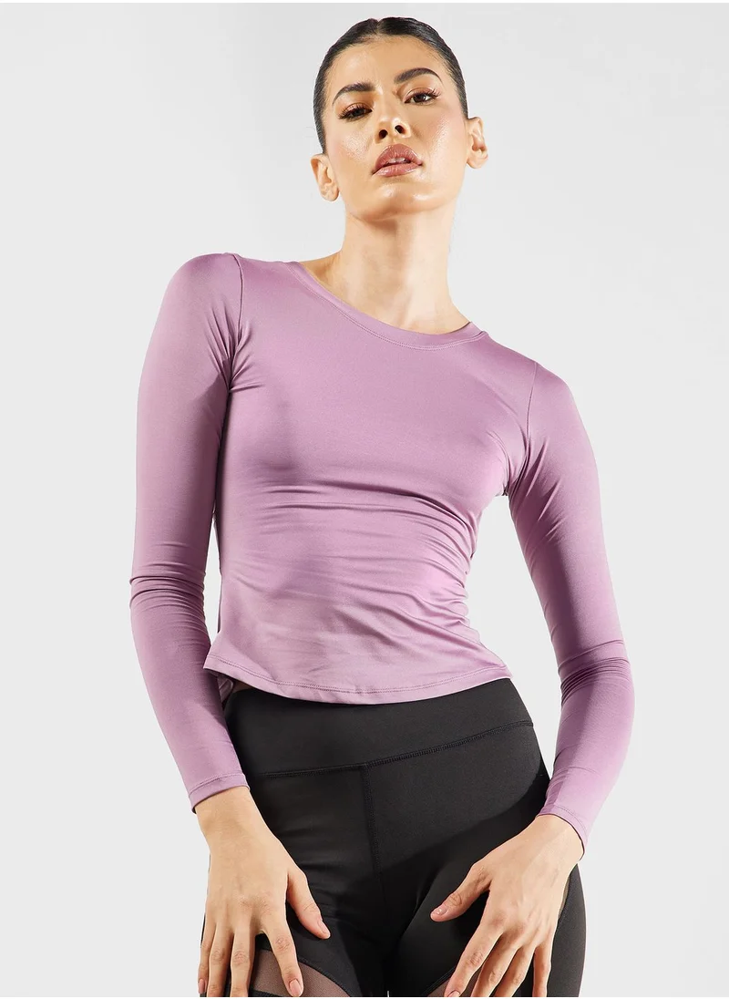 فورورد Back Cut Out Detail Fitted Top
