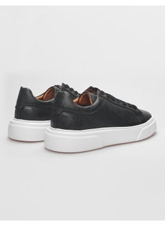 Harrow Leather Black Lace-up Men's Sports Shoes  - Image 3