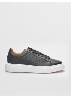 Harrow Leather Black Lace-up Men's Sports Shoes  - Image 1