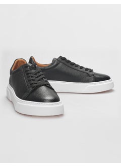 Harrow Leather Black Lace-up Men's Sports Shoes  - Image 4