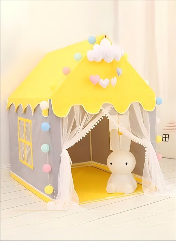 DUNISO Large Kids Tent House Indoor Outdoor, portable tent game houses, princess castle tents, baby playhouses,kids indoor play room toys, suitable for children aged 1 to 12 - Image 1