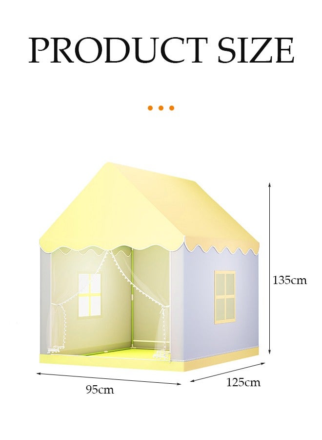 DUNISO Large Kids Tent House Indoor Outdoor, portable tent game houses, princess castle tents, baby playhouses,kids indoor play room toys, suitable for children aged 1 to 12 - Image 2