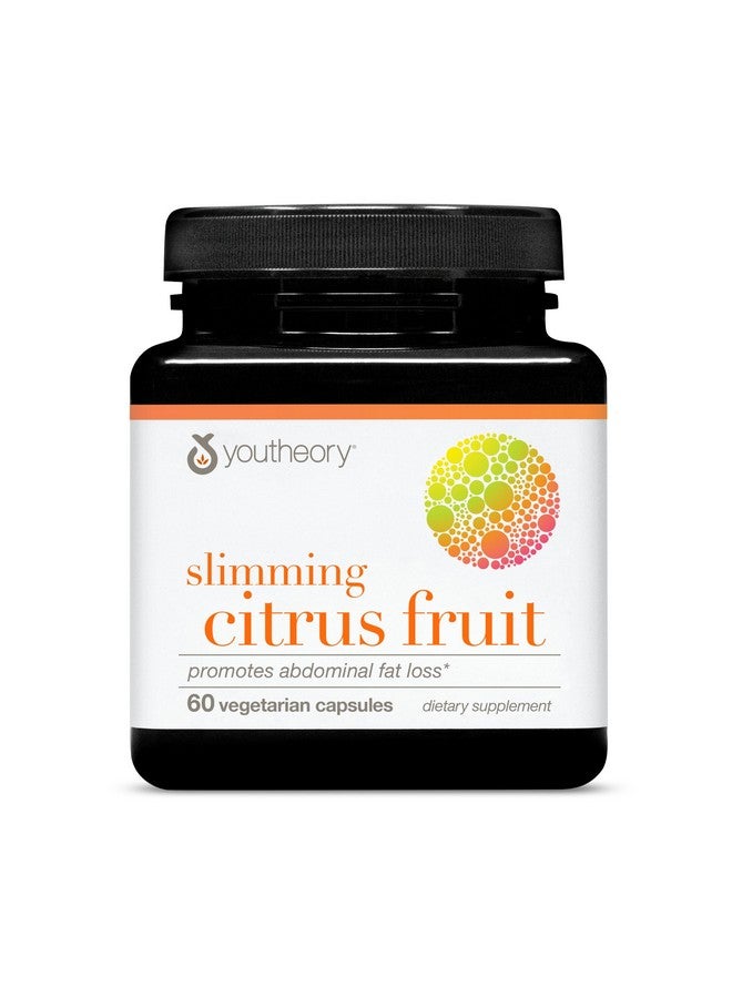 يوثيري Youtheory Slimming Citrus Fruit - مكمل غذائي نباتي مع الكروم - يدعم الصحة العامة* - خالٍ من منتجات الألبان والصويا والغلوتين - 60 كبسولة نباتية - Image 1