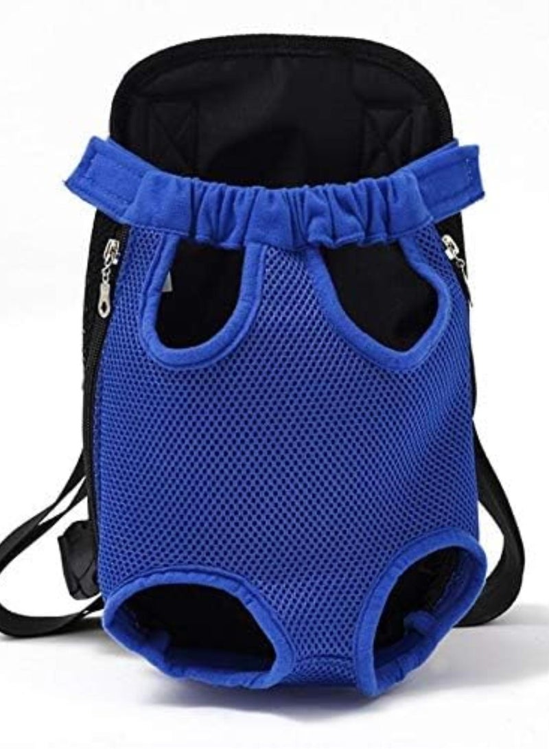GGOOT Puppy Sling,Cat Sling Pet Dog Carrier Backpack Mesh Outdoor Travel Products Breathable Shoulder Handle Bags For Small Dog Cats(Blue,Samll) - Image 1
