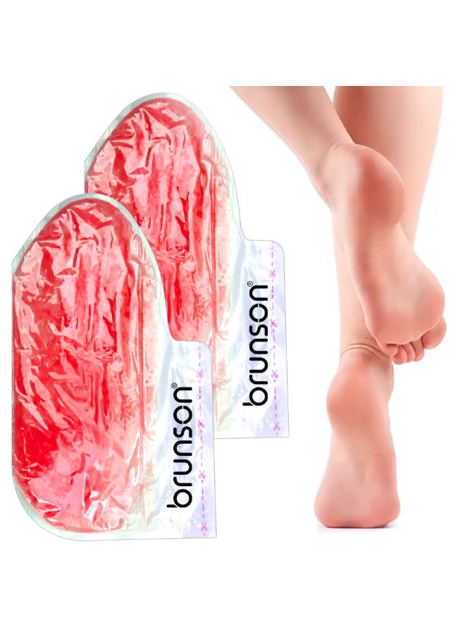 brunson 2 Pieces Nourishing Paraffin Wax Soocks - Disposable Feet Paraffin Gloves Spa Treatment - Deep Hydration And Softness - Moisturizing Pedicure Socks Wax  - Image 3