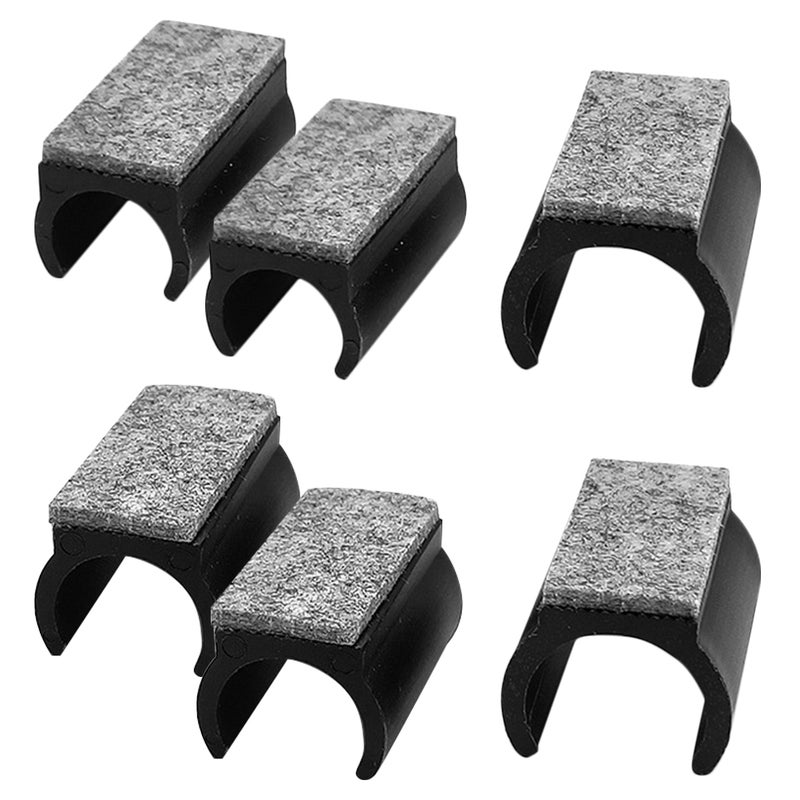 6pcs Chair Leg Caps U-Shaped Tube Sleeve Tube Clamp Floor Protectors Chair Foot Pads - Image 1