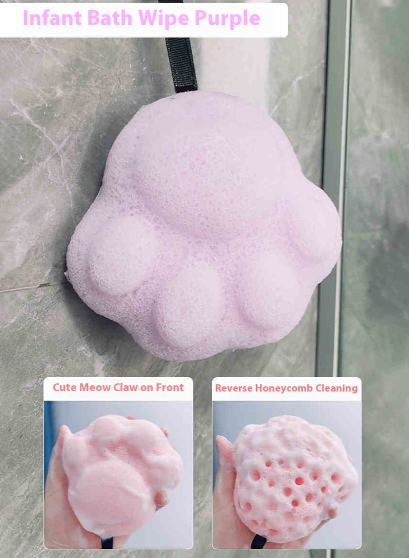 （4pcs）Bath Sponge Body Scrubber Soft Bath Flower Ball Bubble Net Exfoliate Shower - Image 4