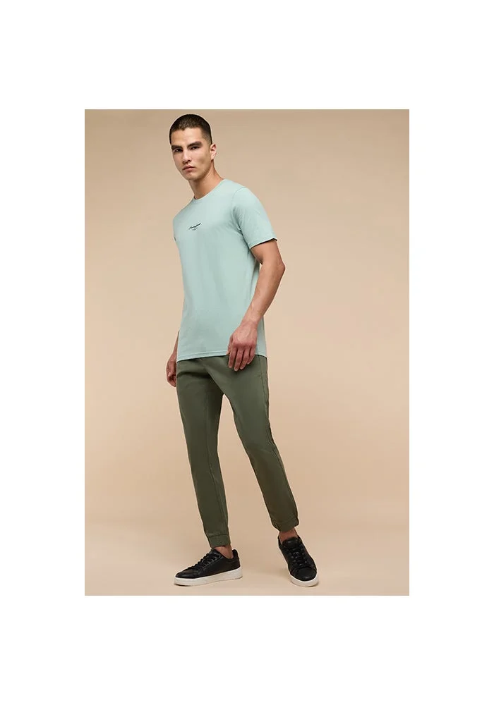 أر أند بي Solid Jogger Pants with Drawstring Waist