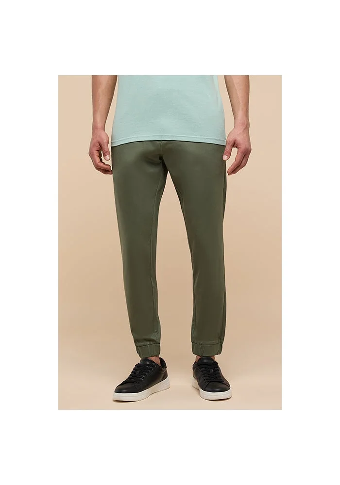 أر أند بي Solid Jogger Pants with Drawstring Waist