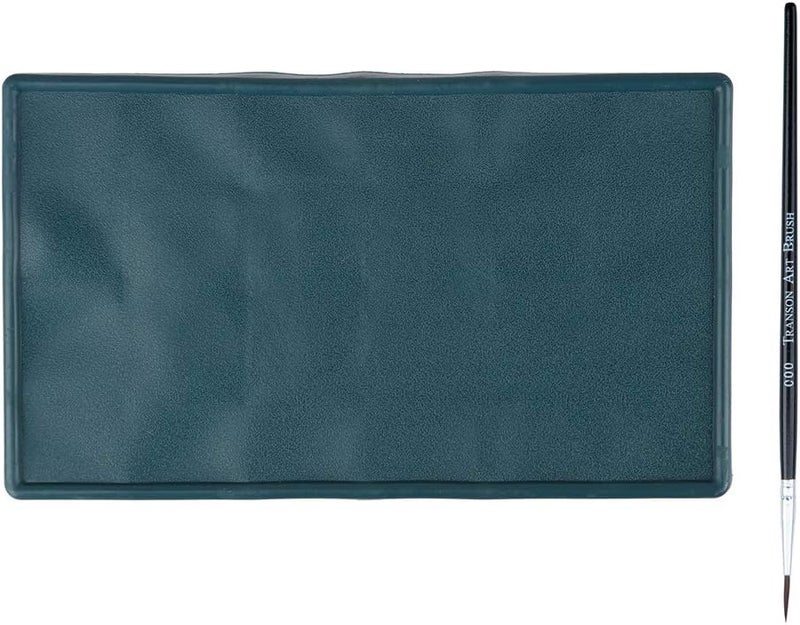 TRANSON Artist Paint Saver Palette 24 Wells with 1 Fine Paintbrush - Image 2