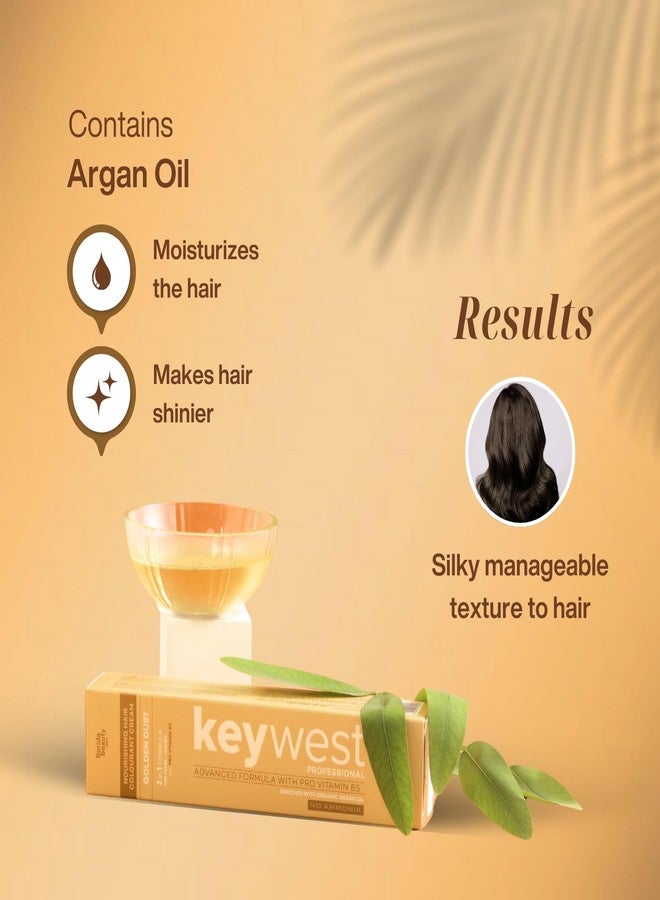 Keywest صبغة شعر كي ويست الاحترافية، رقم 4 بني - 80 جم (خالية من الأمونيا) | تركيبة 2 في 1: صبغة شعر + سبا للشعر | غنية بزيت الأرغان العضوي - Image 4