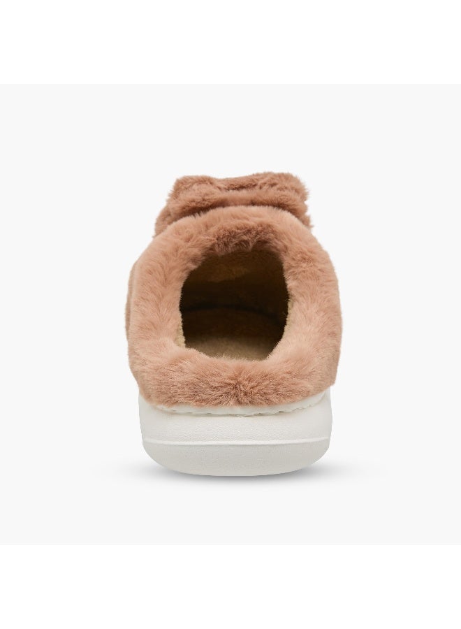 LIFESTYLE Girls Teddy Bear Plush Bedroom Mules - Image 5