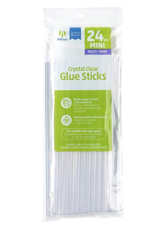 AdTech 8" Mini Hot Glue Stick-24pk, Part# W220-3824 - Image 1