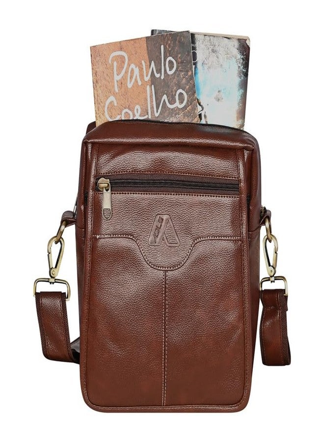 ABLE® Darvin Sling Bag Cross Body Unisex Bag (BROWN) - Image 4