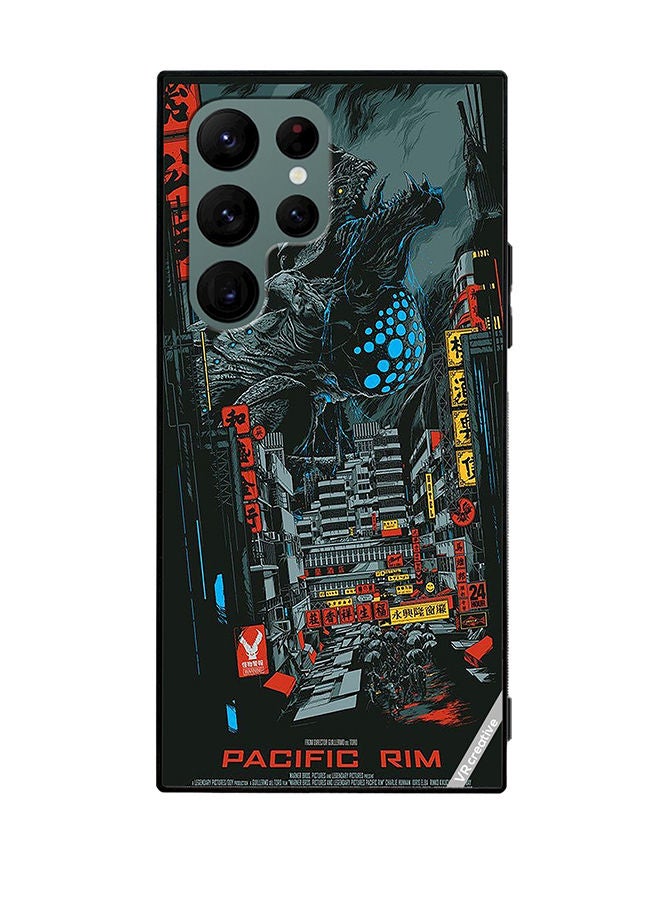 VR CREATIVE Protective Case Cover For Samsung Galaxy S22 Ultra 5G Pacific Rim Design Multicolour - Image 1