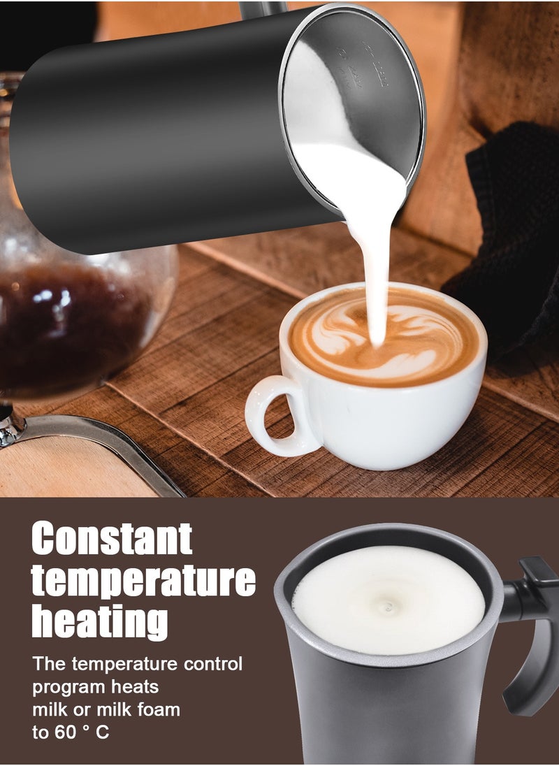 HomarKet - Milk Frother, 4 in 1 Electric Milk Steamer, Automatic Hot and Cold Foam Maker , 12 oz/350ml Detachable Milk Steamer with Washing Brush for Coffee, Latte, Hot Chocolates, Cappuccino - Image 1