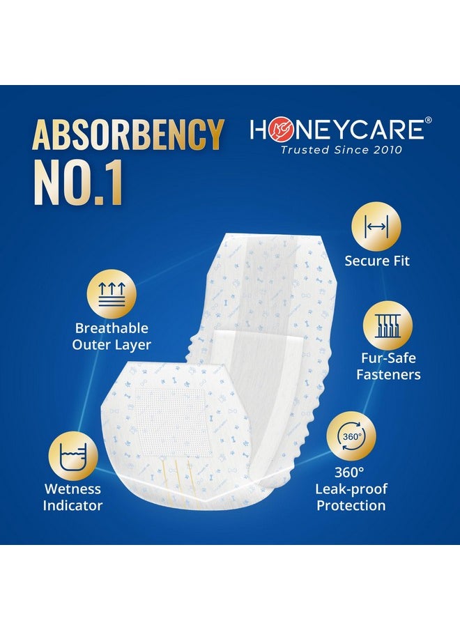 HONEY CARE HONEY CARE All-Absorb A26 Male Dog Wrap, 50 Count, Small  - Image 3