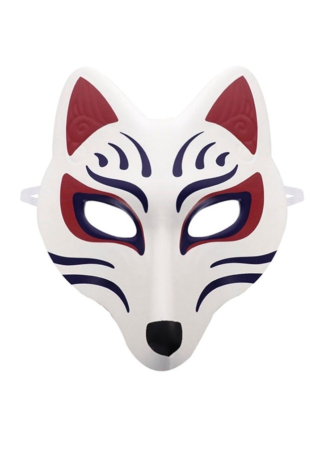 CCOVERY Fox Mask Japanese Kabuki Kitsune Masks for Men Women Cosplay Party Masquerade Costume Prop Full Face Stage Performance Mask  - Image 1