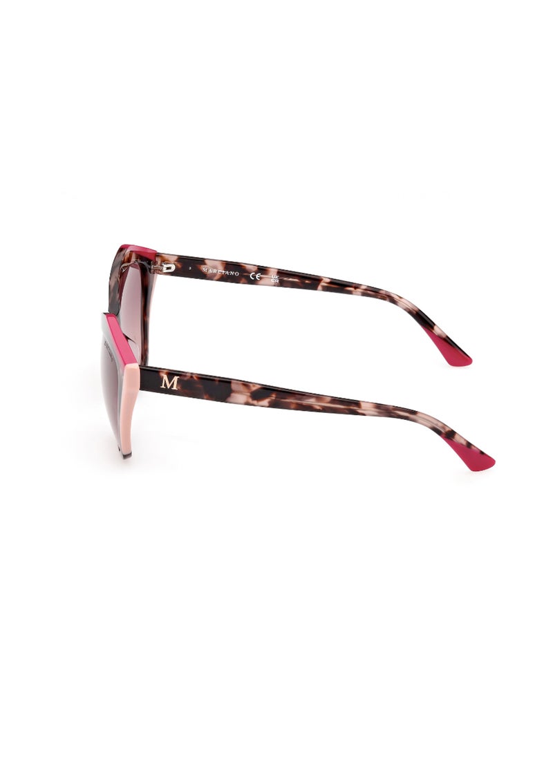 GUESS BY MARCIANO - Women's UV Protection Asymmetrical Shape Acetate Sunglasses GM083274T59 - Lens Size: 59 Mm - Pink - Image 1