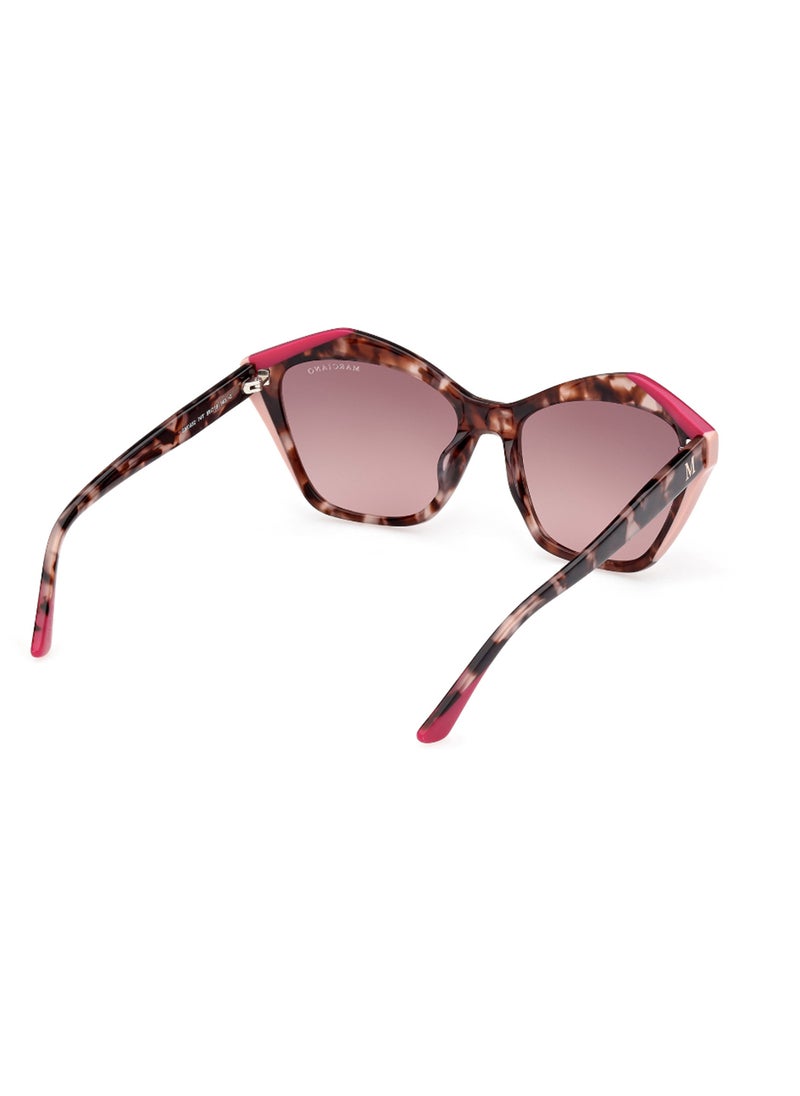 GUESS BY MARCIANO - Women's UV Protection Asymmetrical Shape Acetate Sunglasses GM083274T59 - Lens Size: 59 Mm - Pink - Image 1