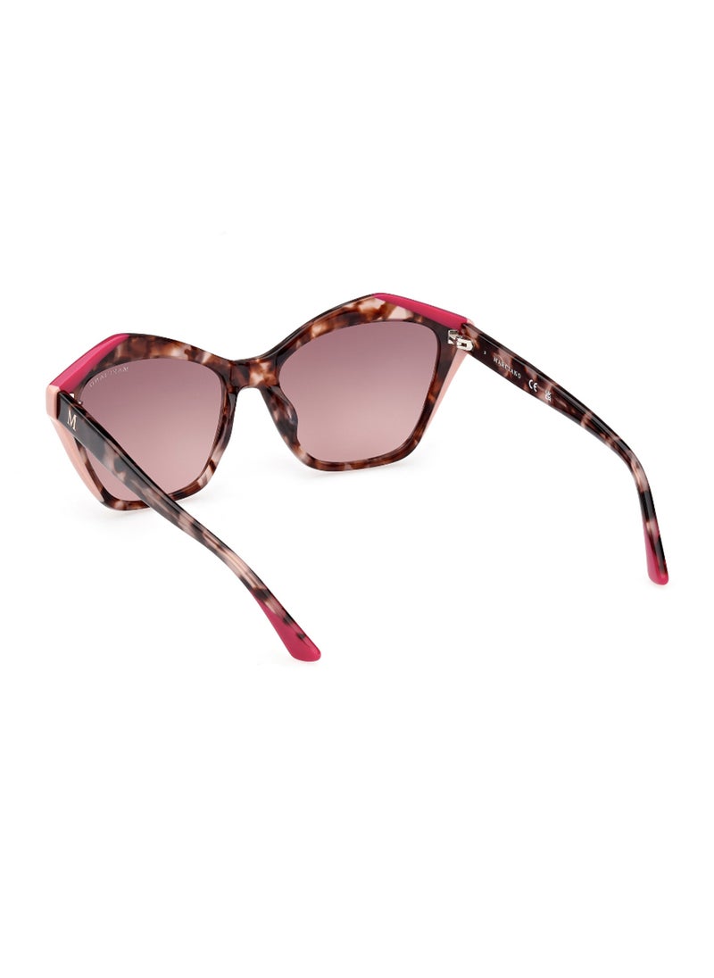 GUESS BY MARCIANO - Women's UV Protection Asymmetrical Shape Acetate Sunglasses GM083274T59 - Lens Size: 59 Mm - Pink - Image 1
