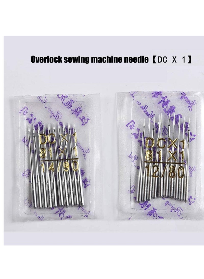 Y&D 10 Count Overlock Sewing Machine Needles Universal Regular Point for Brother Singer Janome Serger Viscount Elna Toyota Riccar Husqvarna Viking (Sizes: DC*1 80/12) - Image 5