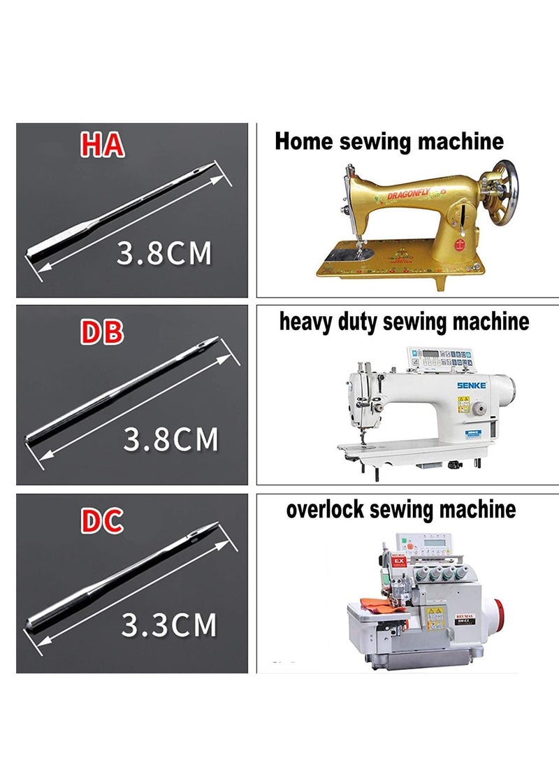 Y&D 10 Count Overlock Sewing Machine Needles Universal Regular Point for Brother Singer Janome Serger Viscount Elna Toyota Riccar Husqvarna Viking (Sizes: DC*1 80/12) - Image 4