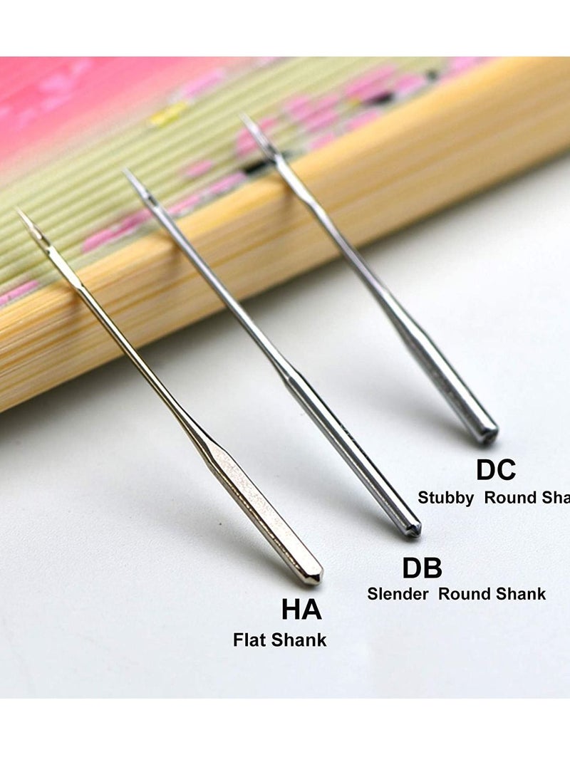 Y&D 10 Count Overlock Sewing Machine Needles Universal Regular Point for Brother Singer Janome Serger Viscount Elna Toyota Riccar Husqvarna Viking (Sizes: DC*1 80/12) - Image 2