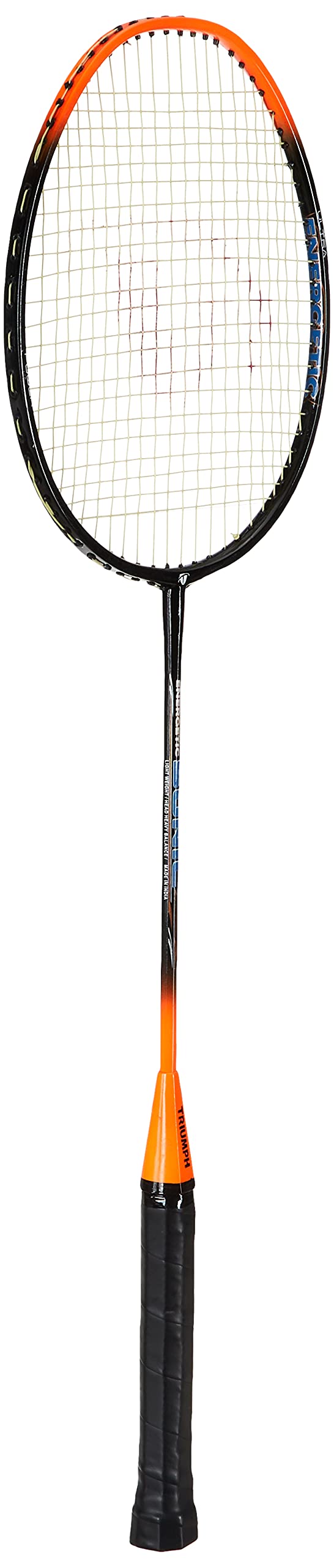 Triumph Sonic Graphite Composite Light Weight Strung Badminton Racket with Star-3R Single Compartment Badminton Bag Blue - Image 1