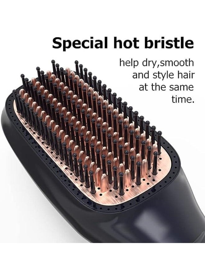تيفونر فرشاة تصفيف الشعر 2 في 1 تجمع بين قوة مجفف الشعر ومكواة الشعر في خطوة واحدة لتجفيف وتصفيف الشعر، بتقنية الأيونات لشعر ناعم وخالٍ من التجعد، بقوة 1200 واط - Image 5