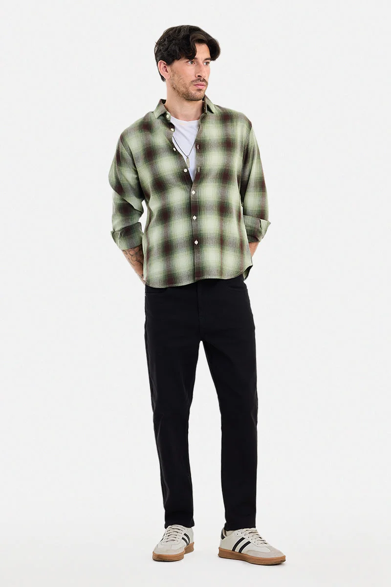 سنيتش Black Solid Tapered Casual Jeans