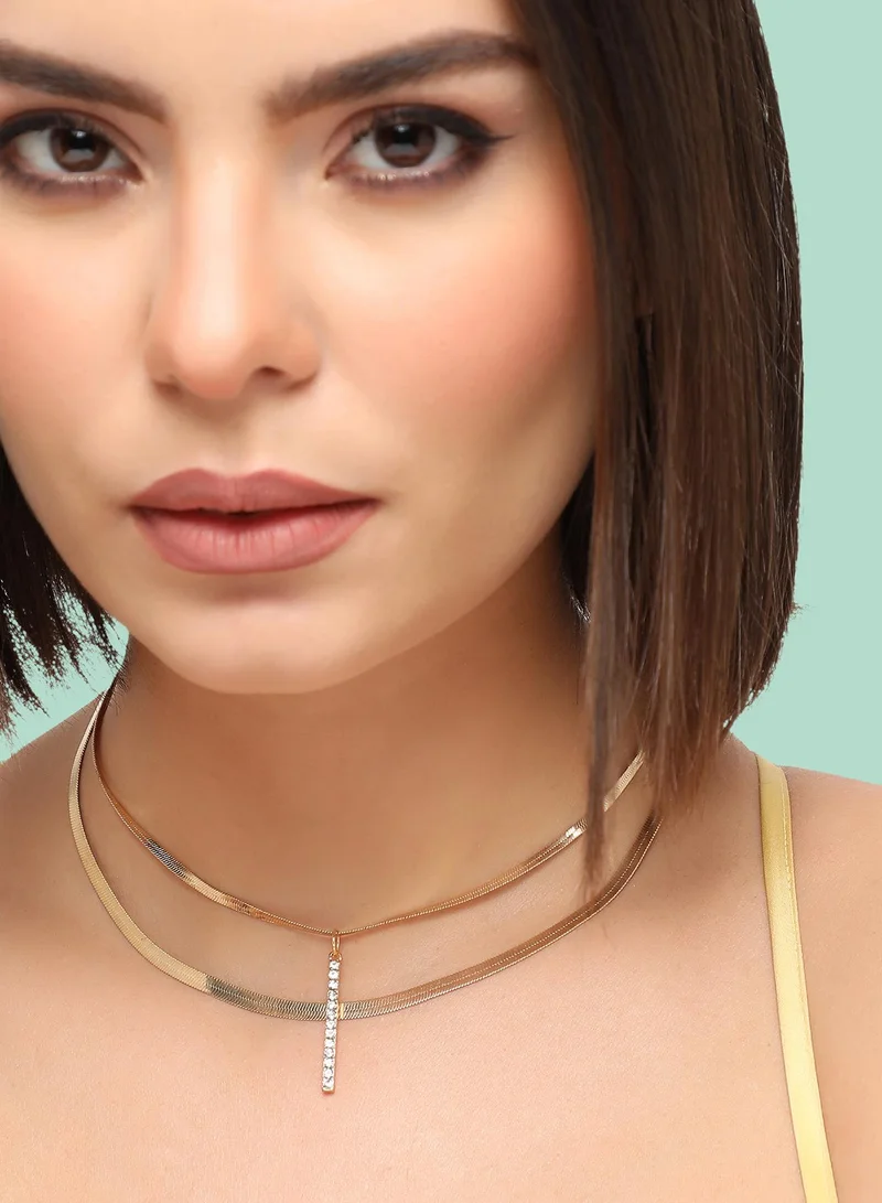 سوهي Casual Multi-Layer Artificial Necklace Jewellery