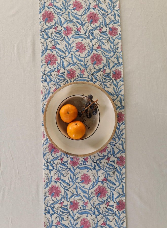 COTSILER Indian Hand Block Printed Cotton Table Runner – 16 x 75 Inch | Ethnic Bohemian Dining Table Décor for Kitchen, Parties & Festive Occasions (Color 1, 16X75 Inch) - Image 5