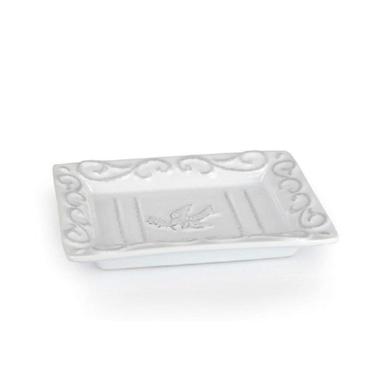 Pre De Provence صحن صابون بري دو بروفانس بتشطيب من التراكوتا البيضاء، 8.8 أونصة (عبوة من 1) - Image 2