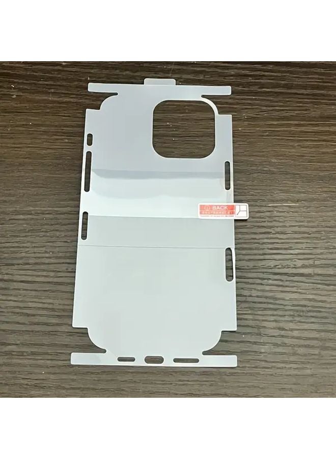 3PCS Set Back Hydrogel Film Border Frame Stickers For iPhone 16e Full Cover Screen Protectors - Image 1