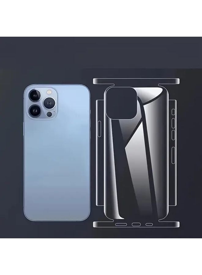 3PCS Set Back Hydrogel Film Border Frame Stickers For iPhone 16e Full Cover Screen Protectors - Image 5