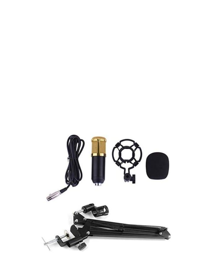 Bm-800 3.5mm wired sound recording condenser microphone with nb-35 microphone stand for radio broadcasting computer - Image 4
